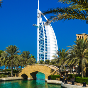 The Burj al Arab at Dubai