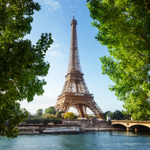 The Eiffel tower in Paris