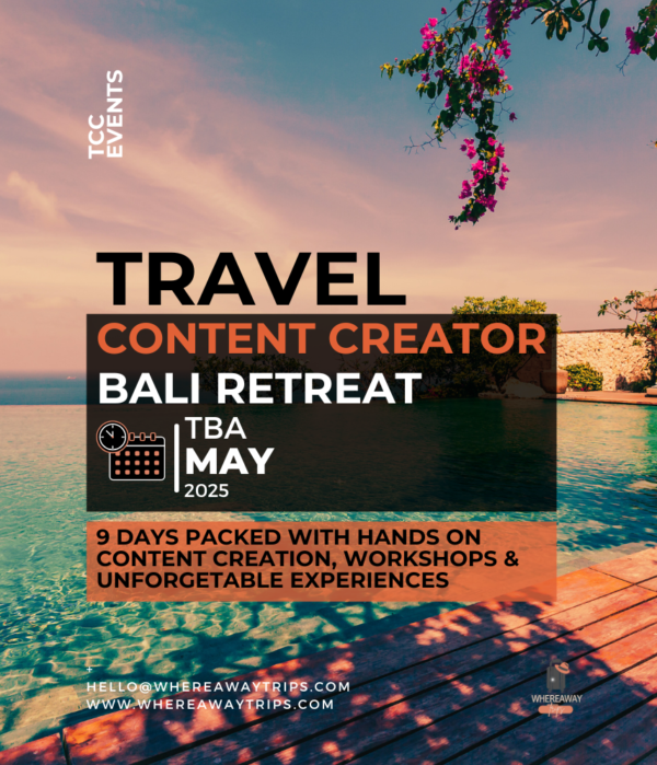 TRAVEL CONTENT CREATOR BALI RETREAT