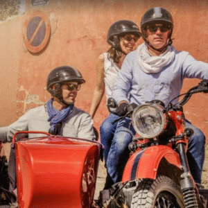 vintage sidecar tour through morocco
